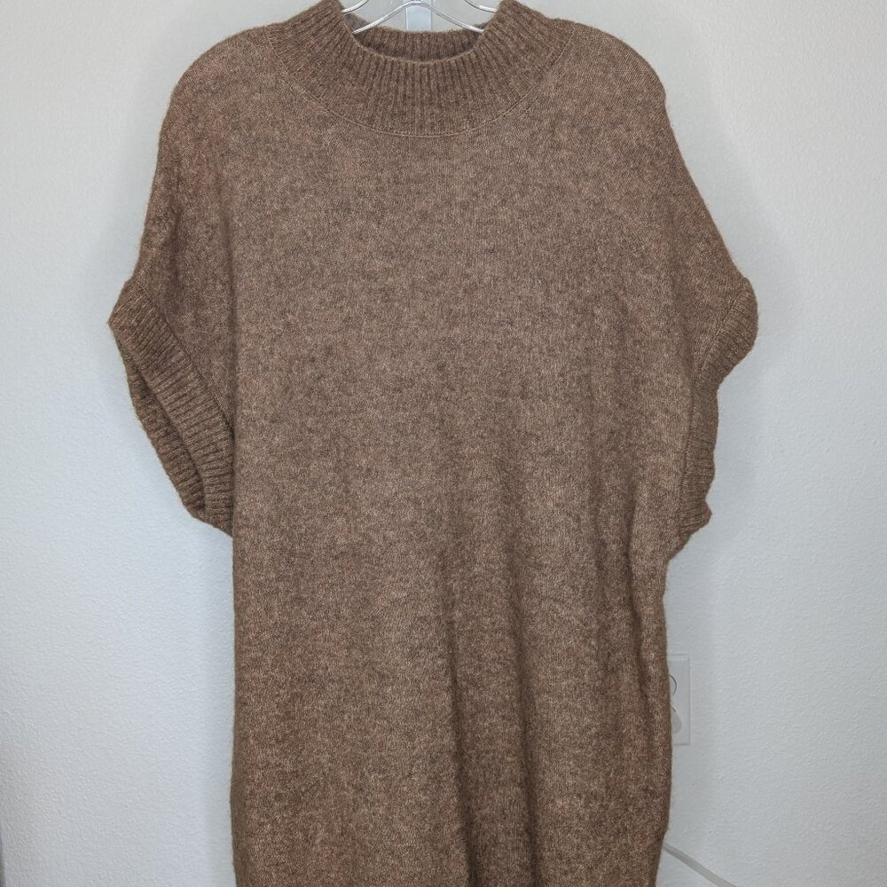 Banana Republic Cozy Tan Knit Sweater Dress